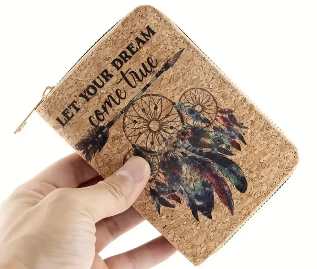 Cartera de corcho "Let your dream come true"