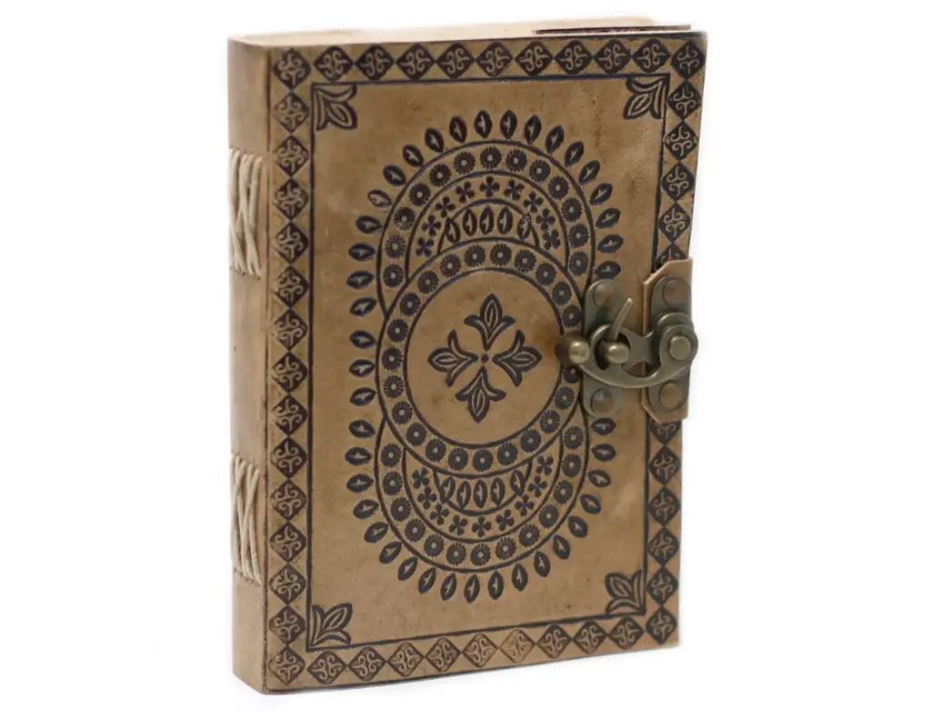 [LIBRETA_00003] Libreta de cuero diseño mandala