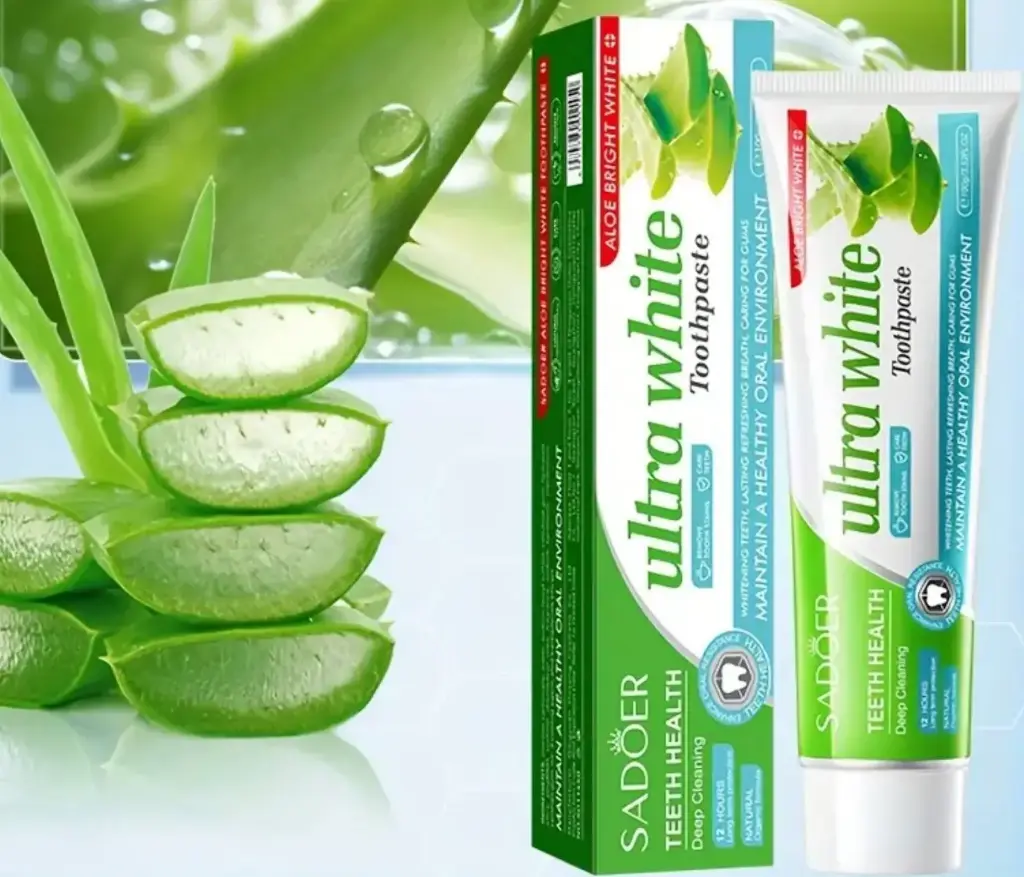 Pasta de dientes sin flúor sabor aloe vera
