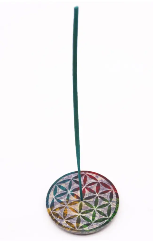 Porta incienso disco de esteatita