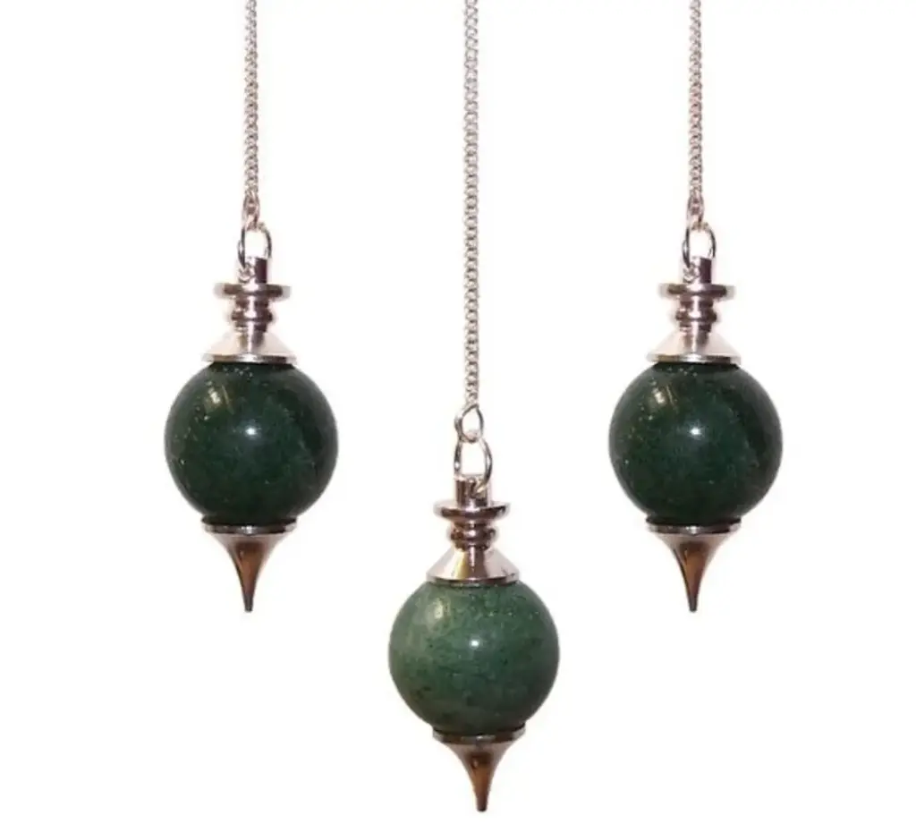 [PENDULO_00004] Péndulo esférico de Aventurina verde