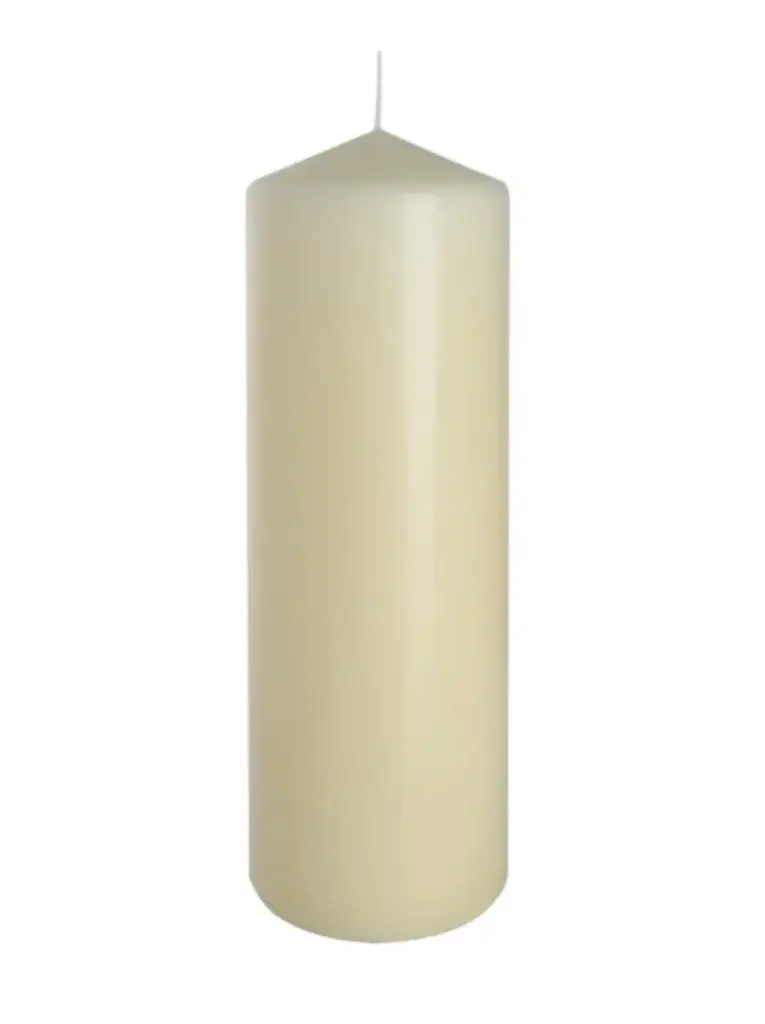 Vela pilar 8x25 cm color marfil 