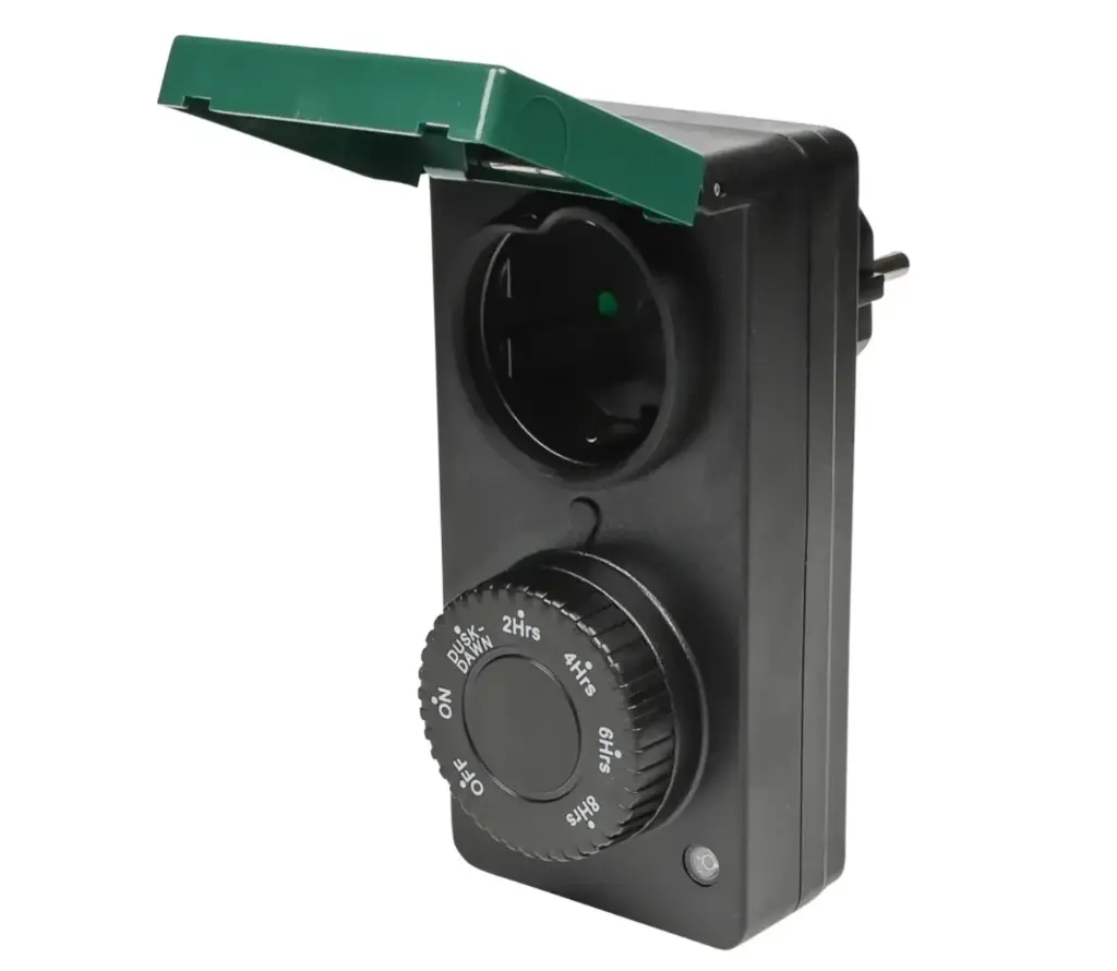 [ELECTRICIDAD_00001] Enchufe con temporizador para jardín