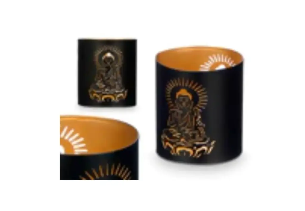 Porta velas calado Buda