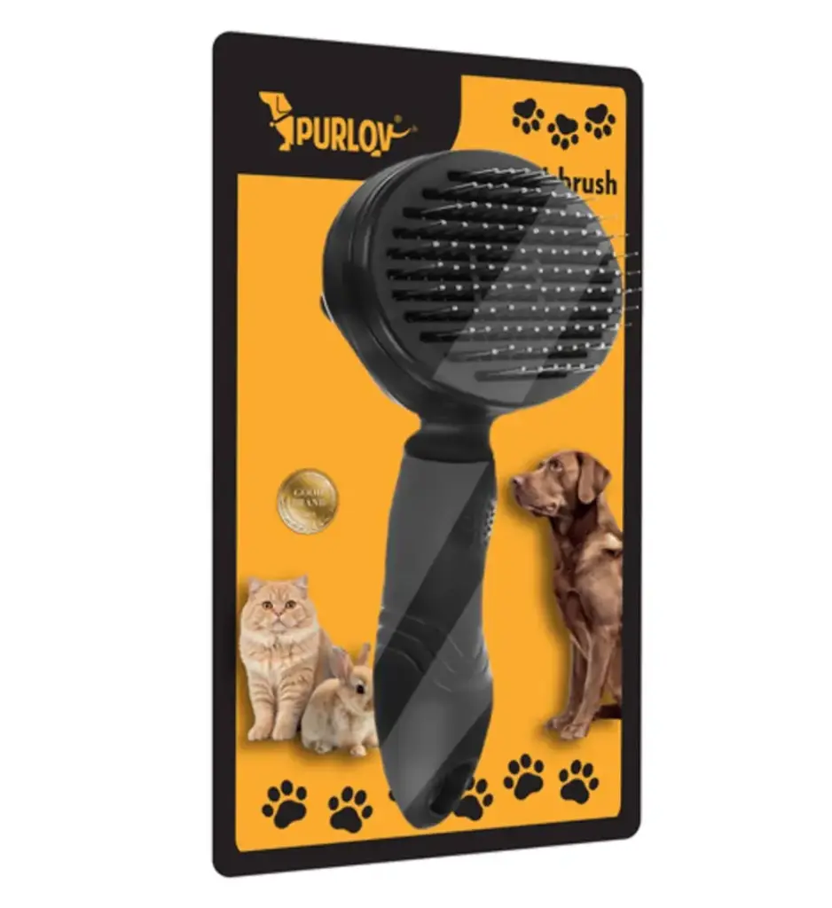 Cepillo autolimpiable para mascotas