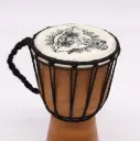Tambor Djembe hecho a mano 20 cm 