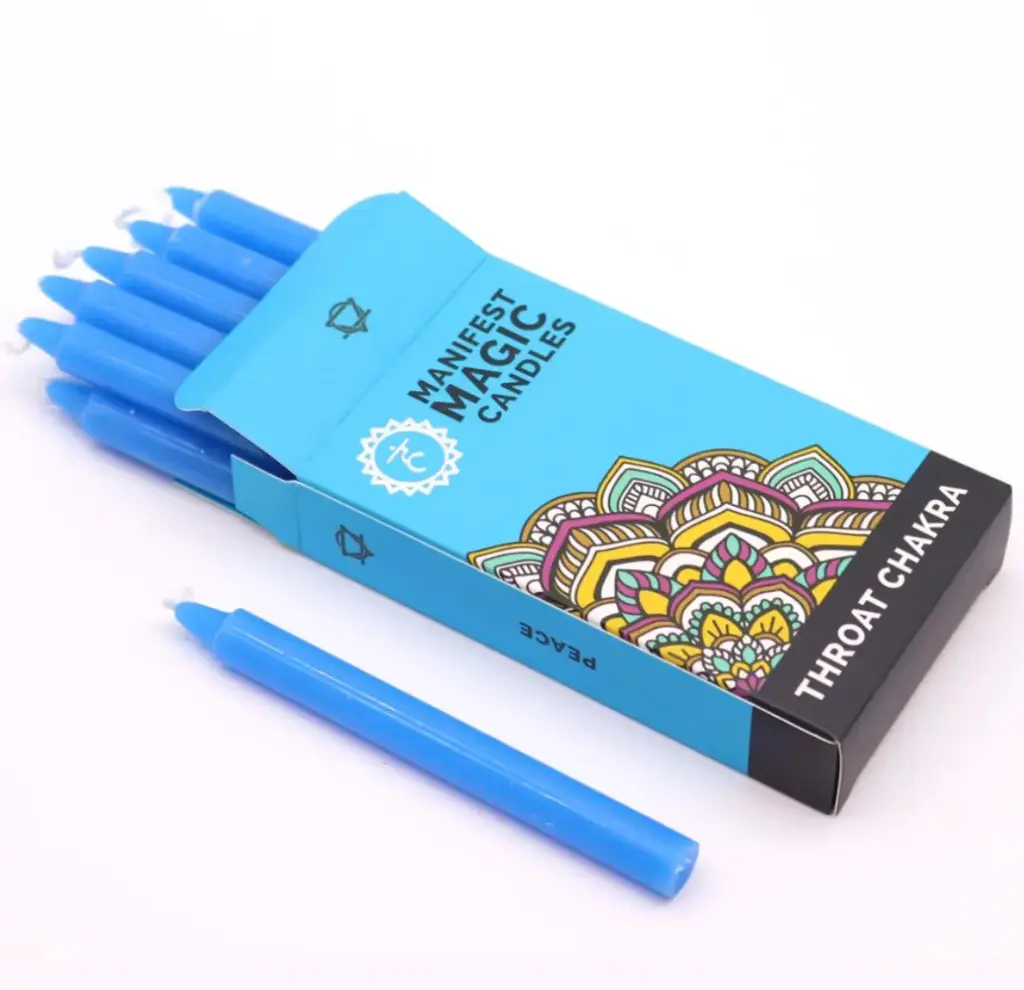 [VELAS_00004] Velas mágicas azul celeste quinto chakra (garganta)