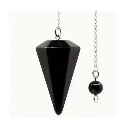 [PENDULO_00009] Péndulo de Ágata negra