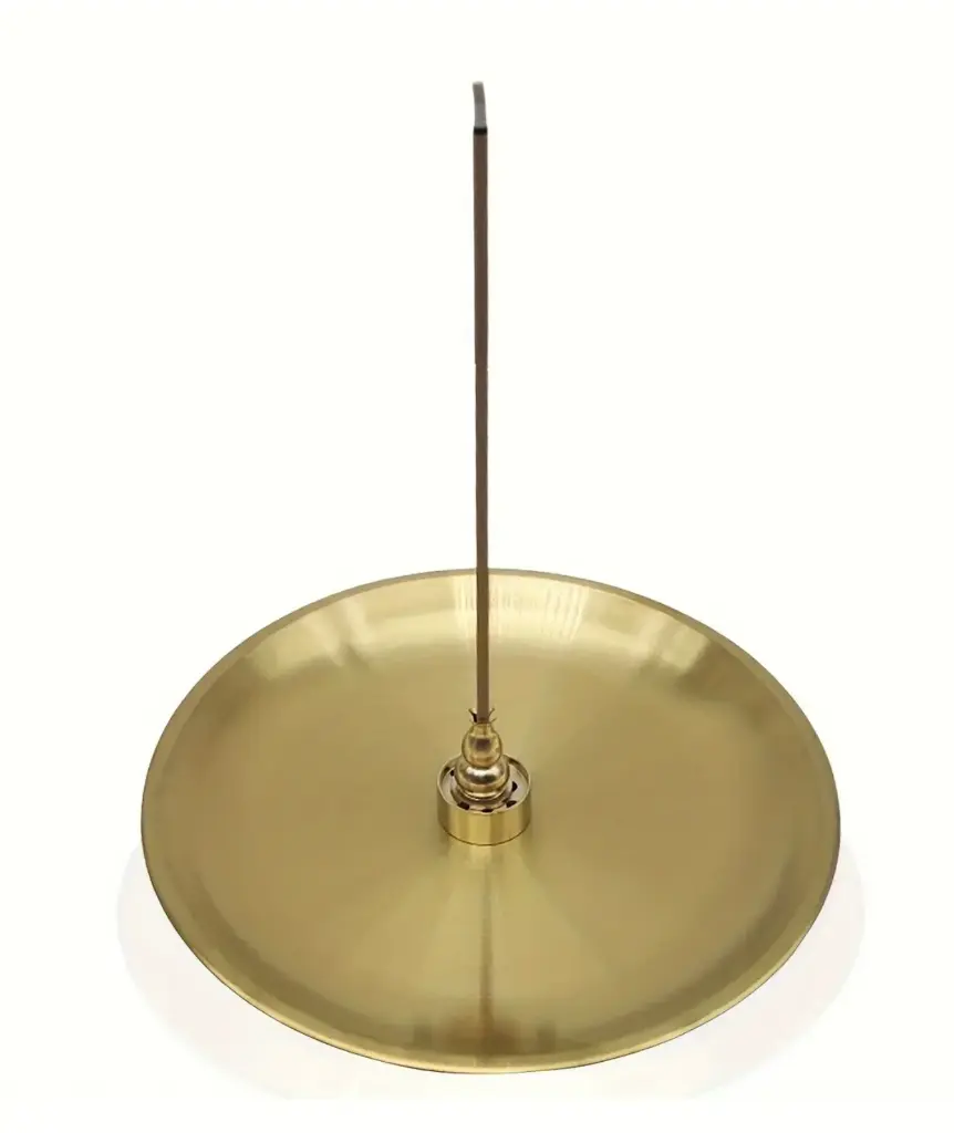 [PORTAINCIENSO_000004] Porta incienso de latón circular