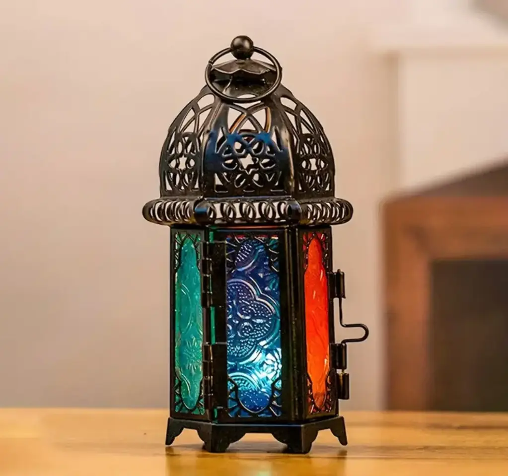 Porta velas estilo marroquí