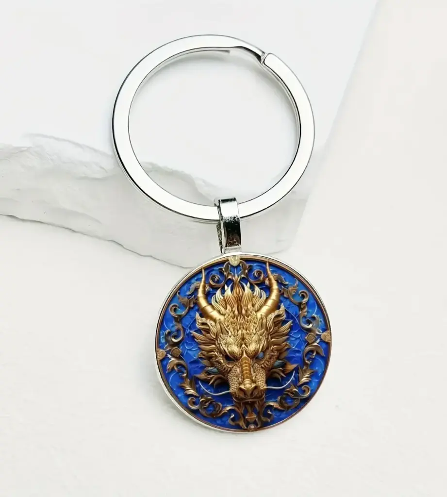 [LLAVERO_00001] Llavero de dragón azul