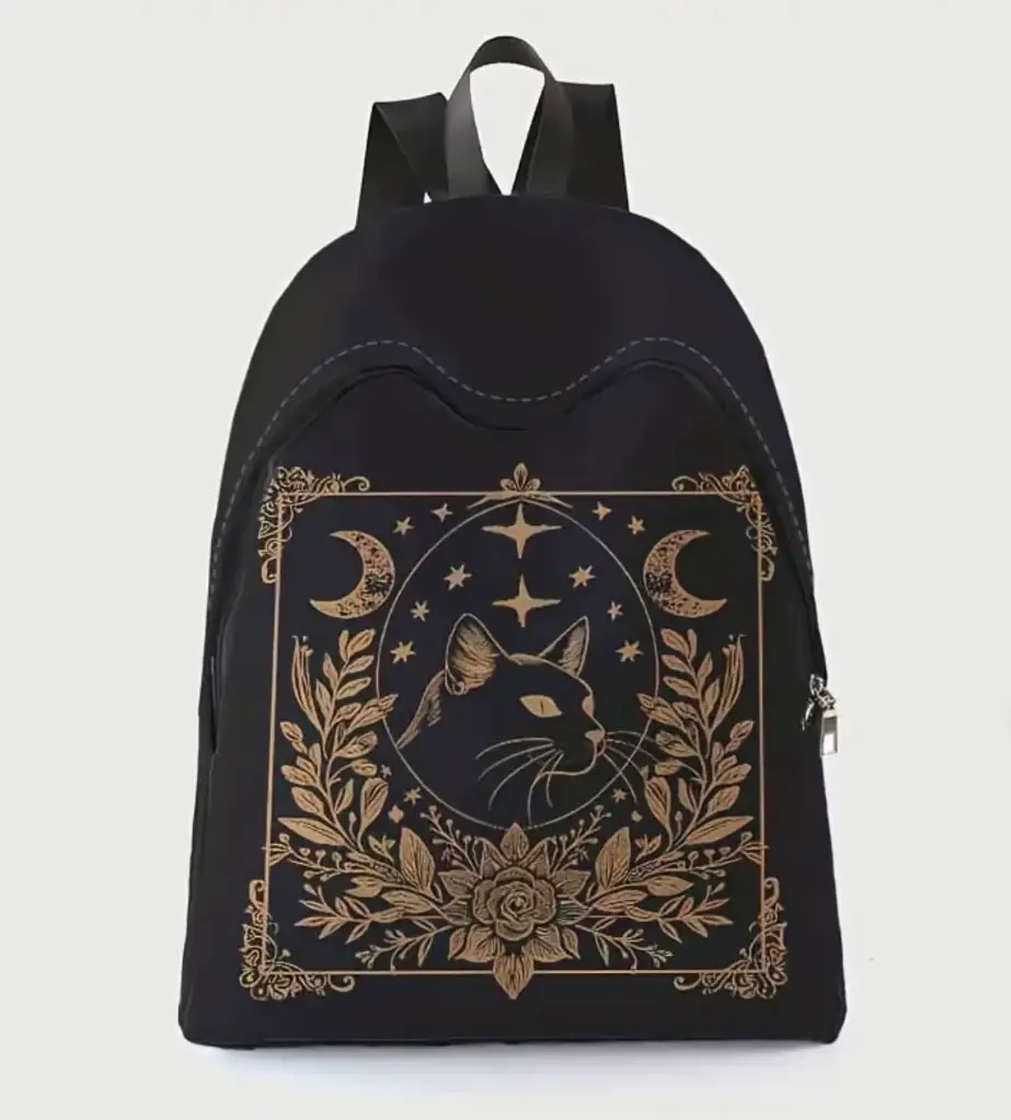 Mochila Gato y Estrellas