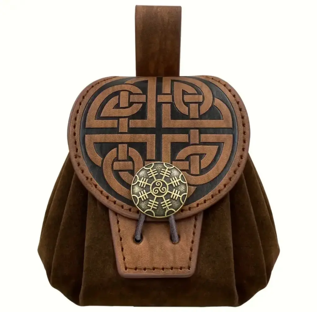 Monedero para cinturón disponible en tres diseños de mandala diferentes