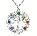 Colgante árbol de la vida de los 7 chakras