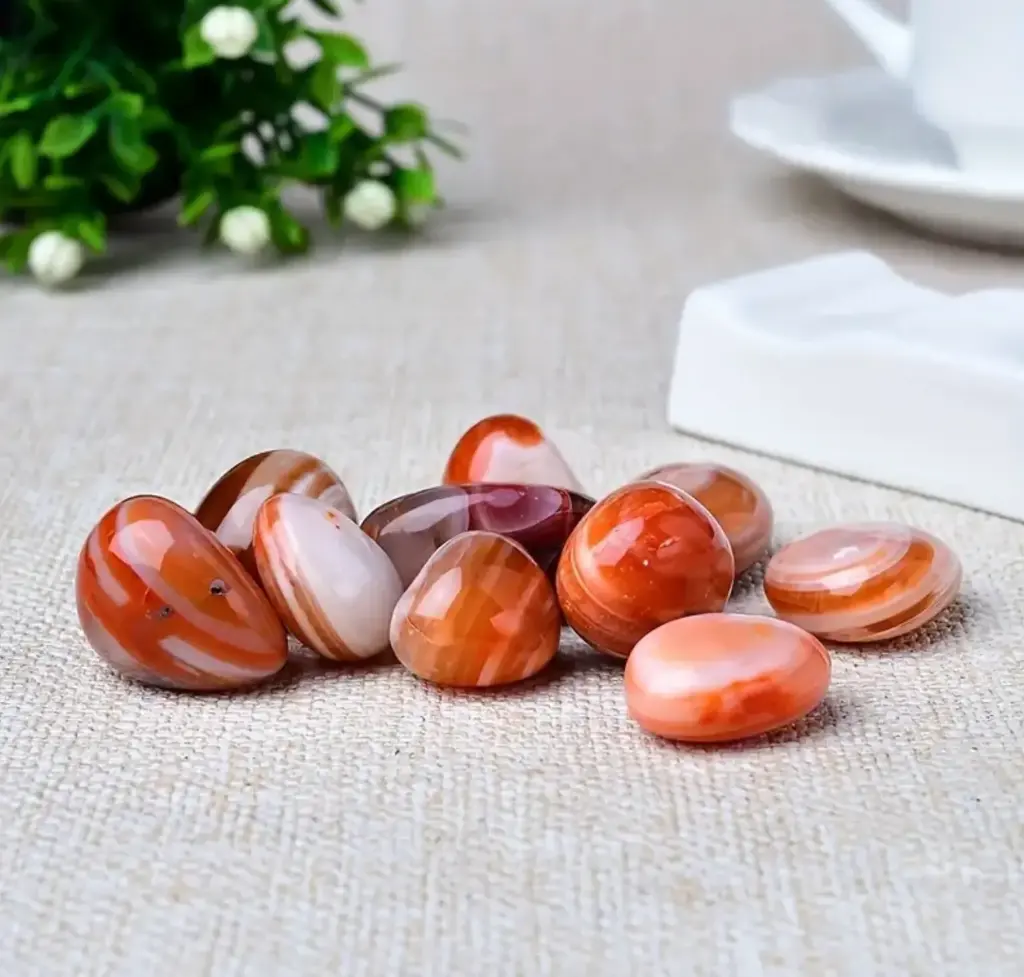 [minerales_00009] Ágata roja pulida 