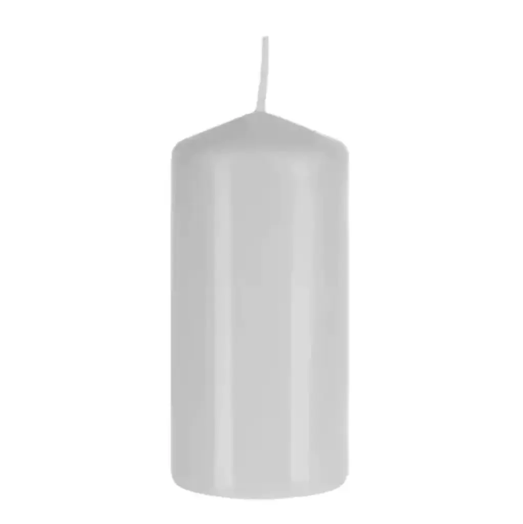 [velas_00012] Vela pilar 13,5 cm blanca