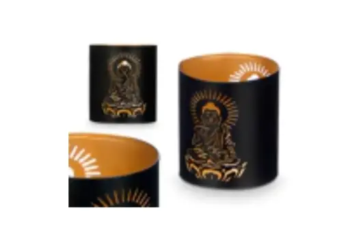 [PORTAVELAS_00007] Porta velas calado Buda