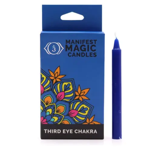 [VELAS_00005] Velas mágicas azul índigo sexto chakra (tercer ojo)